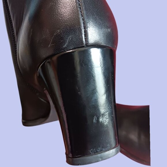 Stuart Weitzman  Leather Mid-Calf Heeled Boots Leather Size 7 - Picture 13 of 15